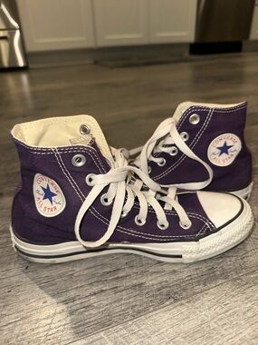 Converse Women’s Purple High Top Chuck Taylor All Star Canvas Sneakers